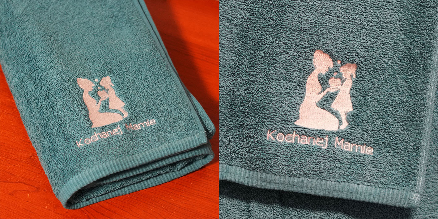 Ręcznik bawełniany dla mamy - personalizowany prezent