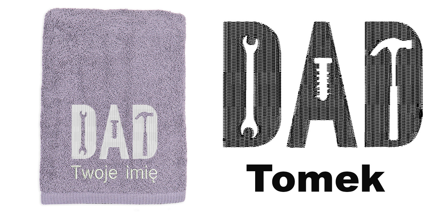 ręcznik szybkoschnący z mikrofibry dla taty DAD