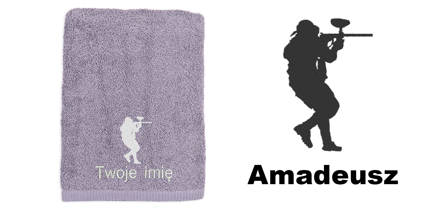 ręcznik szybkoschnący z bawełny dla fana paintballa 