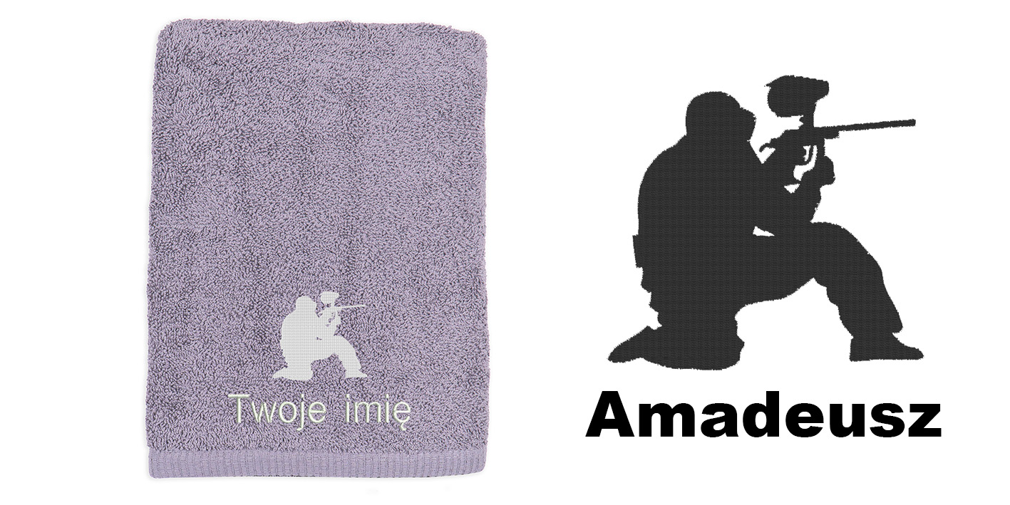 ręcznik szybkoschnący z bawełny dla fana paintballa 