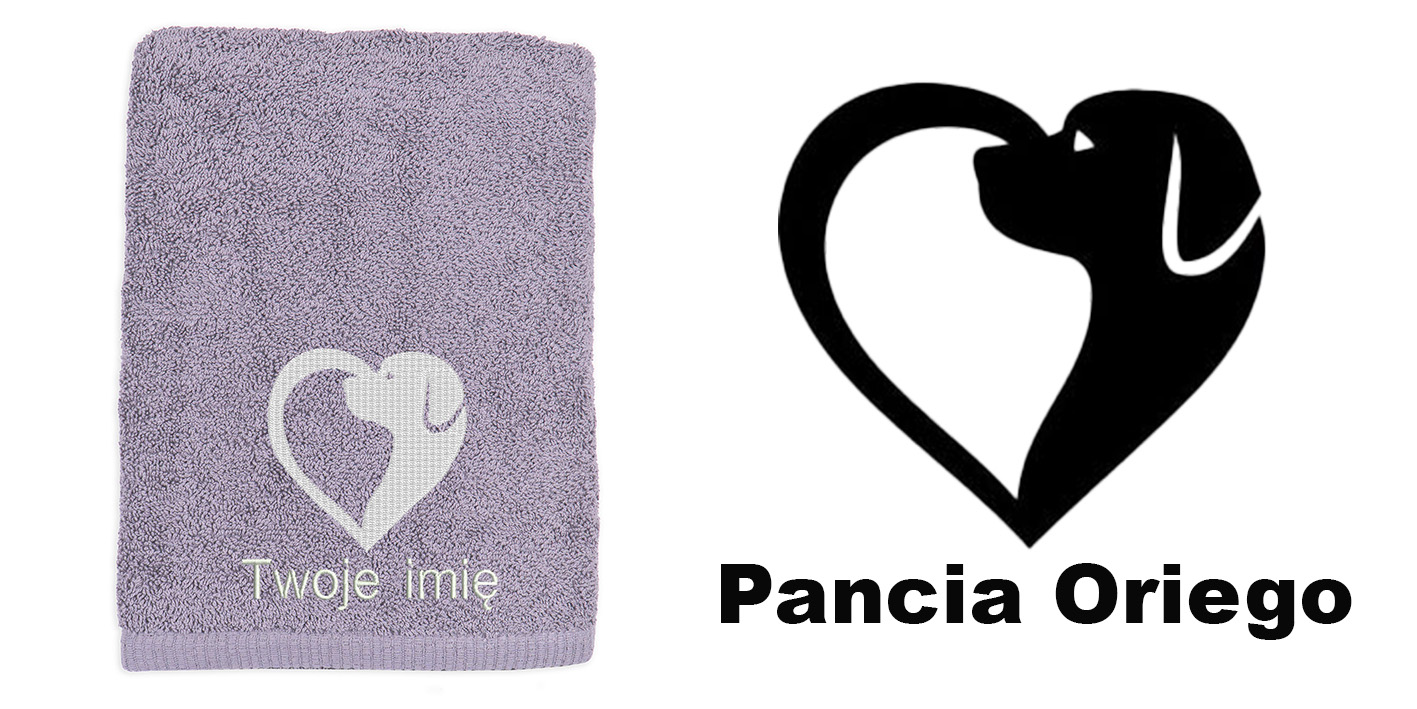 Ręcznik bawęłniany dla miłośnika psów